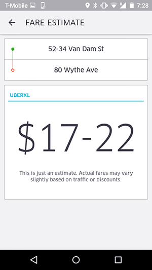 uber fare