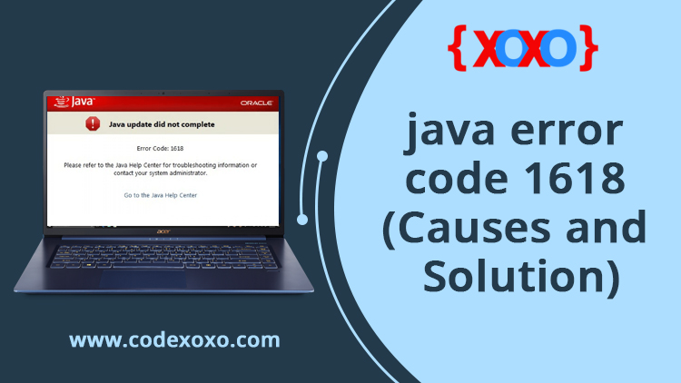 Java install 1618 error install